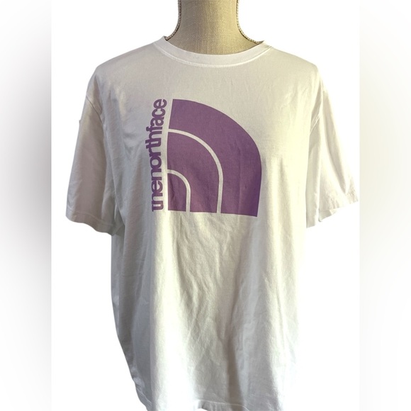 The North Face White and Purple Short Sleeve Tee - Picture 1 of 7